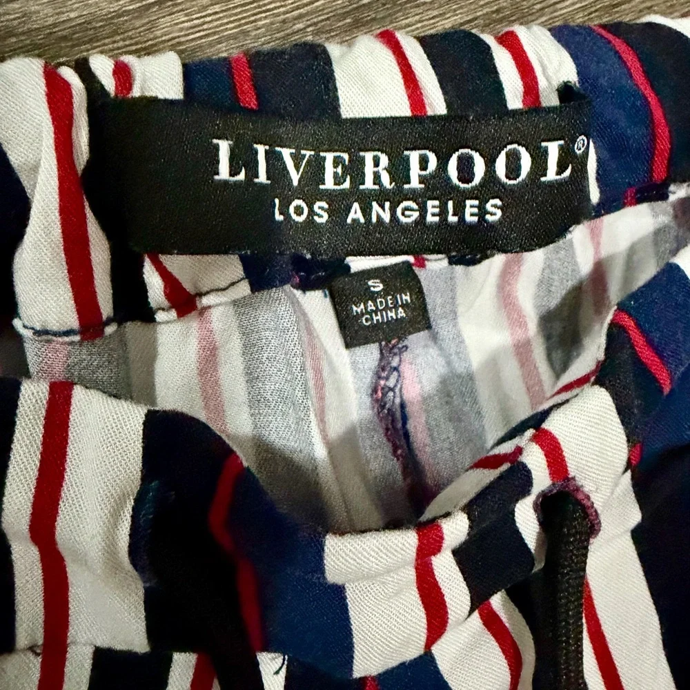 2pc Liverpool Navy and White Striped Set - Picture 3 of 4